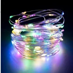 Гірлянди на батарейку + usb нитка 100 діодів 10м Color. Фото 2