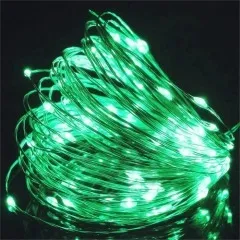 Гірлянди на батарейку + usb нитка 200 діодів 20м Green. Фото 2