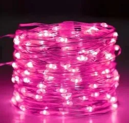 Гірлянди на батарейку + usb нитка 200 діодів 20м Rose. Фото 2