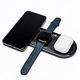 Безпровідна зарядка Remax RP-W61 3IN1 Black. Фото 6