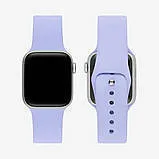 Браслет силіконовий для Apple watch 38mm/40mm/41mm Light Violet. Фото 2