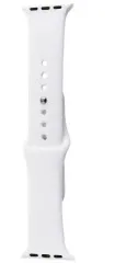 Браслет силіконовий для Apple watch 42mm/44mm/45mm/49mm White. Фото 2