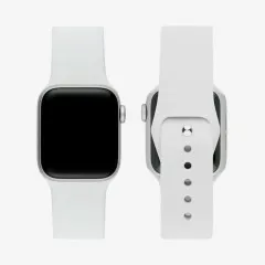 Браслет силіконовий для Apple watch 42mm/44mm/45mm/49mm White. Фото 2