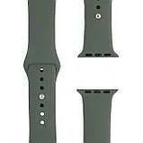 Браслет силіконовий для Apple watch 42mm/44mm/45mm/49mm Xaki. Фото 5