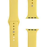 Браслет силіконовий для Apple watch 42mm/44mm/45mm/49mm Yellow. Фото 4