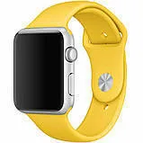 Браслет силіконовий для Apple watch 42mm/44mm/45mm/49mm Yellow. Фото 2