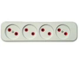 Колодка на 4 без заземлення. Фото 2