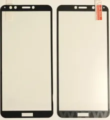 Захисне скло Huawei Y7 2018/Lenovo K5 Note 2018 3D-Картон Black. Фото 2