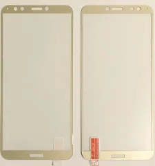 Захисне скло Huawei Y7 2018/Lenovo K5 Note 2018 3D-Картон Gold. Фото 3