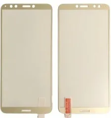 Захисне скло Huawei Y7 2018/Lenovo K5 Note 2018 3D-Картон Gold. Фото 2