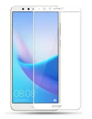 Захисне скло Huawei Y9 2018 3D-Картон White. Фото 4