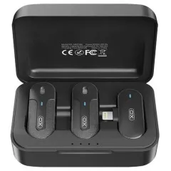 Мікрофон XO MKF09B безпровідний 2шт (Lighting). Фото 3