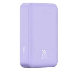 Power Bank (20000mah) Baseus Magnetic Mini Wireless 20W Violet