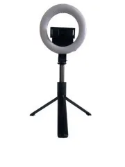 Лампа-кільце Selfi Stick A16 16cm (з тримачем, на тринозі)