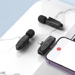 Мікрофон Borofone BFK12 2in1 (Type c/Lighting) безпровідний. Фото 8