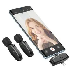 Мікрофон Borofone BFK12 2in1 (Type c/Lighting) безпровідний. Фото 6