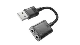 Адаптер USB-звукова карта Hoco LS37 (USB+2x3.5mm). Фото 2