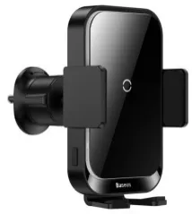 Автотримач пічка Baseus Halo Electric 15w Black (безпровідна зарядка). Фото 2