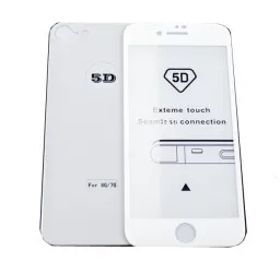 Захисне скло iPhone 8 5D 2in1 White+White. Фото 3