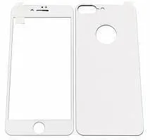 Захисне скло iPhone 8+ 3D 2in1 White+White. Фото 5