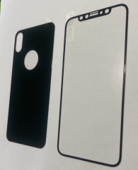 Захисне скло iPhone X/XS 3D 2in1 Black+Black