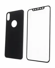 Захисне скло iPhone X/XS 3D 2in1 Black+Black. Фото 2