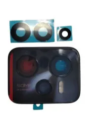 Camera glass Realme C53 Black з рамкою. Фото 2