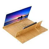 Підставка-збільшувач екрана телефона 3D DL25 (дерево). Фото 3