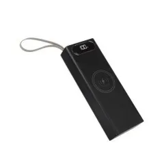 Корпус для Power Bank L20 на 20 акб 18650 з безпровідною зарядкою та ліхтарем 22.5W Black