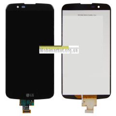 Lcd + Touchscreen LG k10 k430/K410/K420 (з мікросхемою) Black. Фото 3