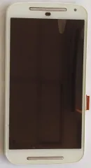 Lcd + Touchscreen Motorola XT1062/XT1063/XT1064/XT1068 Moto G2 з рамкою White. Фото 3