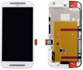 Lcd + Touchscreen Motorola XT1062/XT1063/XT1064/XT1068 Moto G2 з рамкою White. Фото 3