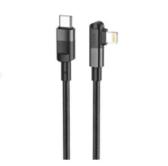 Кабель Type C/Lighting Hoco U108 20W 2m Black. Фото 3