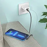 Кабель Type C/Lighting Hoco U108 20W 2m Black. Фото 5