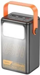 Power Bank (60000mah) Hoco J110A Wireless 65W Black. Фото 2