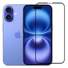 Захисне скло iPhone 16 Plus 5D Black. Фото 2