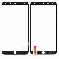 Захисне скло Meizu 15+ 3D-Картон Black. Фото 3