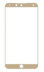Захисне скло Meizu 15+ 3D-Картон Gold. Фото 3