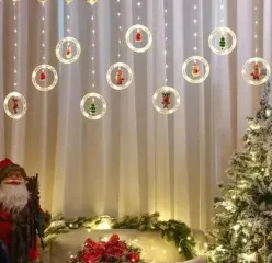 Штора кільця з фігурами White 3*0.7м. Фото 3