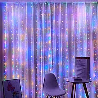 Штора капля роси 200 діодів Color 3*2м