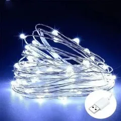 Гірлянди Роса 300 діодів біла нитка 30м Usb White. Фото 2