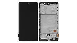 Lcd + Touchscreen Samsung A41/A415 Black Incell з рамкою