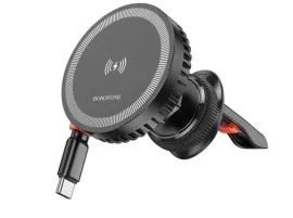 Автотримач магніт пічка Borofone BH207 (безпровідна зарядка). Фото 2