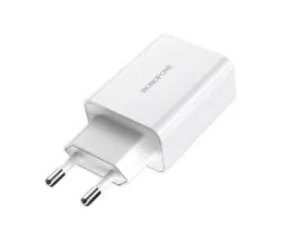 Мзп Borofone BA21A QC3.0 1Usb/3A White. Фото 2