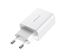 Мзп Borofone BA21A QC3.0 1Usb/3A White