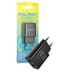 Мзп Borofone BA53A 2Usb/2.1A Black. Фото 2