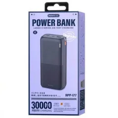 Power Bank (30000mah) Remax RPP-177 Black (packing 28). Фото 4