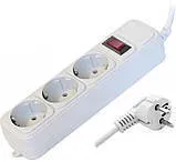 Мережевий фільтр,подовжувач FL-BL на 3 розетки 8м White. Фото 3