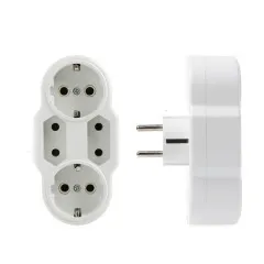 Розгалужувач в розетку на 4 White. Фото 2