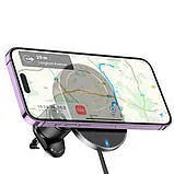 Автотримач пічка Hoco HW12 (Magsafe 15w). Фото 5